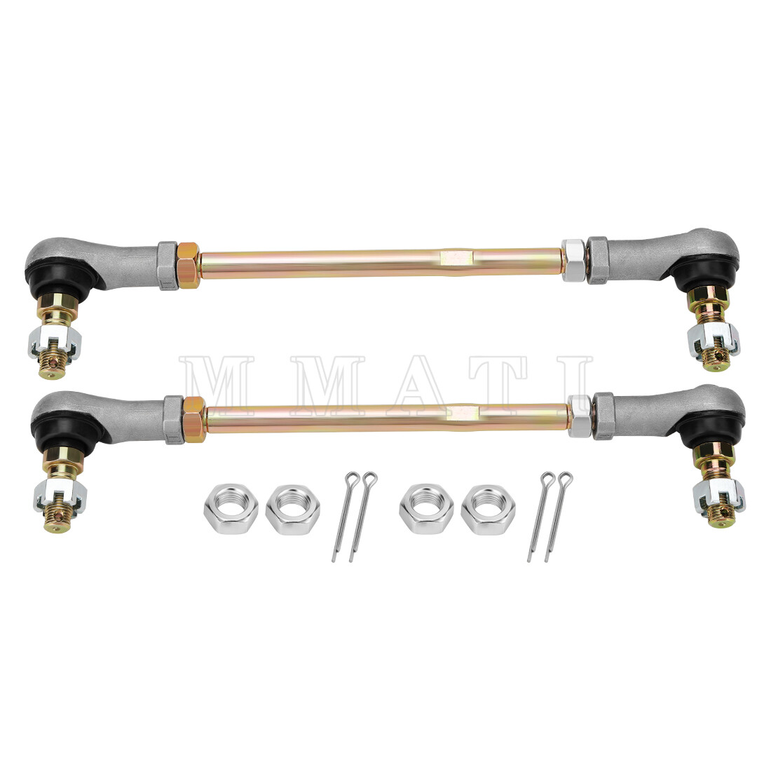 2 Tie Rod End Kit For Yamaha Bear Tracker 250 YFM250X (1999-2004) - Includes Castle Nuts & Pins