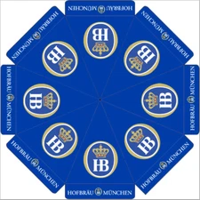 HOFBRAUHAUS "HB" HOFBRAU MANCHEN 9 ft BEER UMBRELLA MARKET PATIO STYLE HUGE