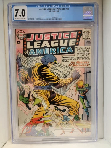 JUSTICE LEAGUE OF AMERICA #20 1963 CGC GRADED 7.0