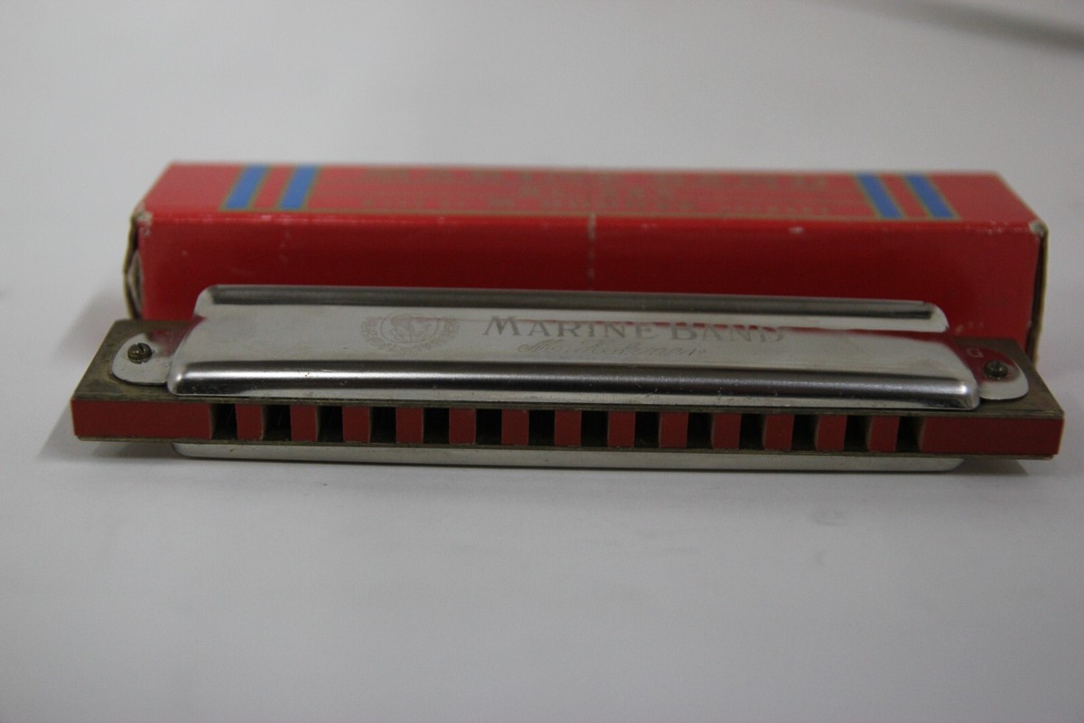 美品 14穴　Hohner Marine Band #365 G M Hohner Marine Band No 365 Harmonica Made In Germany 14