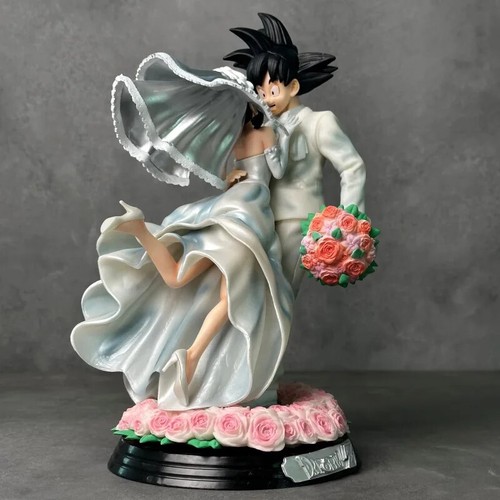 31 cm Neu Dragon Ball Z Son Goku Figur Chichi Hochzeit Version Figur Modell - Bild 14 von 24