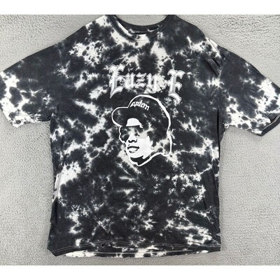 Eazy E Shirt Adult 3X Gray White Tie Dye Graphic Print Tee Short Sleeve Mens NEW