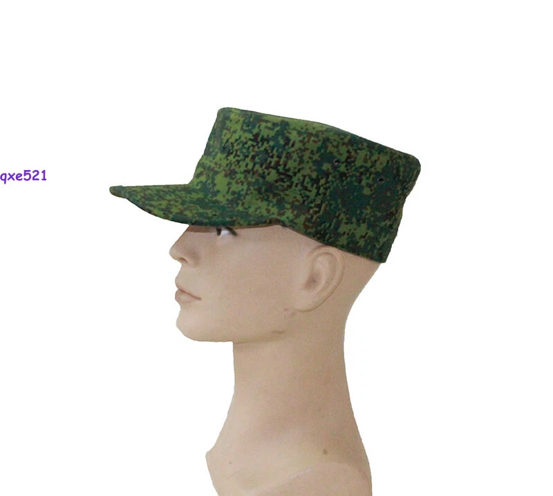 Russian Camouflage Fight Train Flat Topped Soldier Hat Outdoors Sunshade Hat - Image 2 of 4