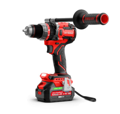 Jax Eagle Kb13150Pro 20V Cordless Impact Drill 150Nm 13mm Turbo Mode Led
