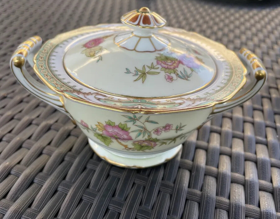 Noritake "TREMONT" Pattern 86195 Sugar Bowl w/Lid and Creamer, eBay