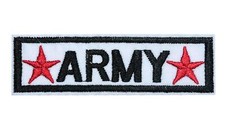 Army Star patch W3.8" X H1.2" embroidered sew iron on 3374