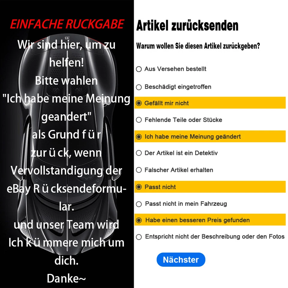 Alerón trasero para BMW Serie 6 F06 Gran Coupé M6 2012-18 labio del alerón negro brillante ABS - Imagen 2 de 4