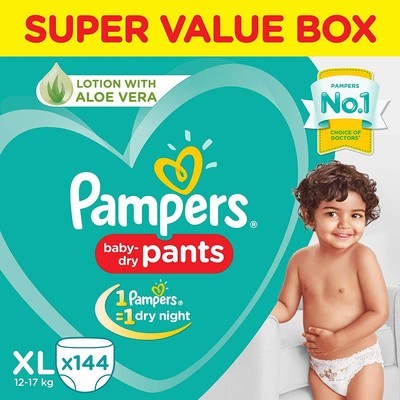 pampers dry pants large