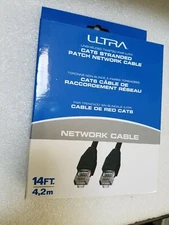Ultra Streak CAT6 Patch Network Cable Ethernet 14FT. Blue