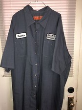 Vintage Mechanic Auto Shop Shirt Men's 5XL-SSL Short Sleeve excellent