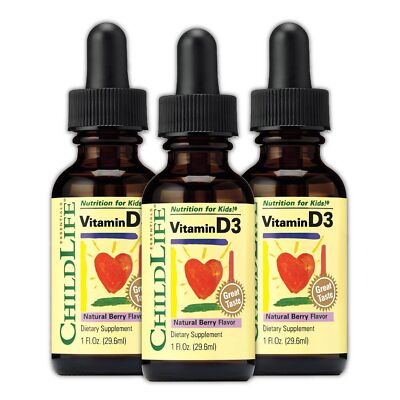 CHILDLIFE ESSENTIALS Vitamin D3 Drops for Kids Children & Toddlers - Liquid V...