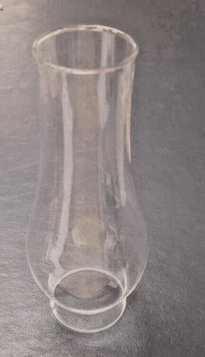 Lámpara de mesa de vidrio y aceite queroseno huracán pantalla de chimenea 8 5/8" de alto x 2 5/8" ajuste - Imagen 2 de 3