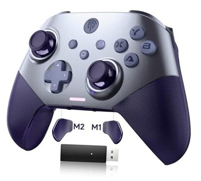  X10 Wireless PC Controller with Dual Hall Effect, Bluetooth Dark Purple