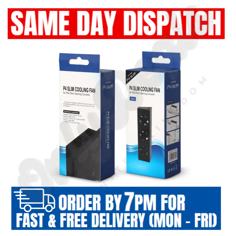 DOBE PS4 Slim Cooling Fan - Sony Playstation 4 S External Super Turbo Cooler UK - Image 2 of 4
