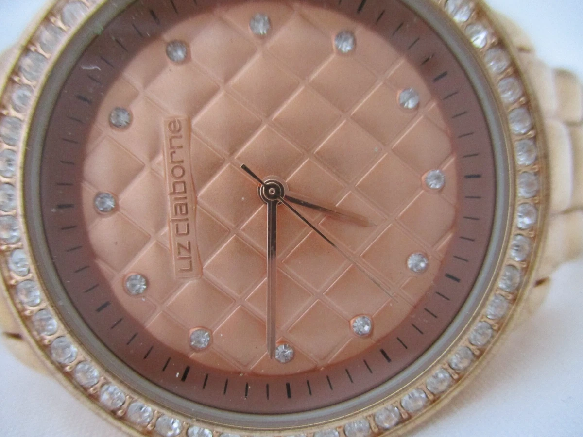 Liz claiborne 2025 rose gold watch