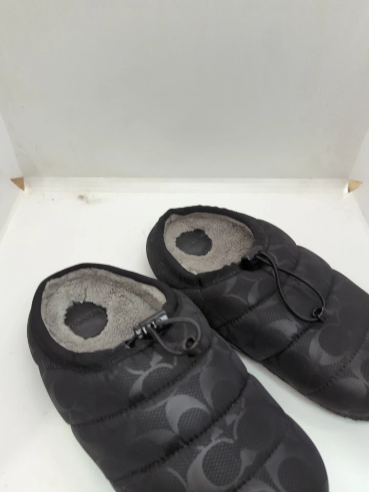 Zapatillas para mujer Coach negras con monograma Rachelle acolchadas de nailon talla 6,5 Foto 3 de 4