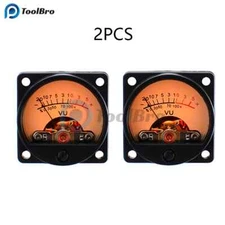 2PCS VU Meter with Backlight for Vacuum Tube Amplifier Speaker DIY
