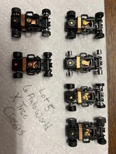 ho slot car chassis, 6 Autoworld X Traction chassis, Lot 5