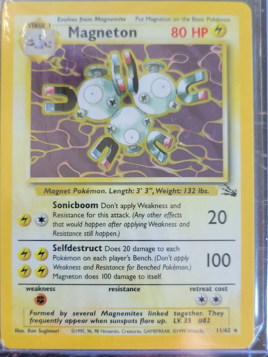 1995 magneton pokemon card value Magneton Original Pokemon Card