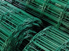 Garden Wire Galvanised Fencing | 10m Roll | 0.9m High | Green PVC Coated | CW131
