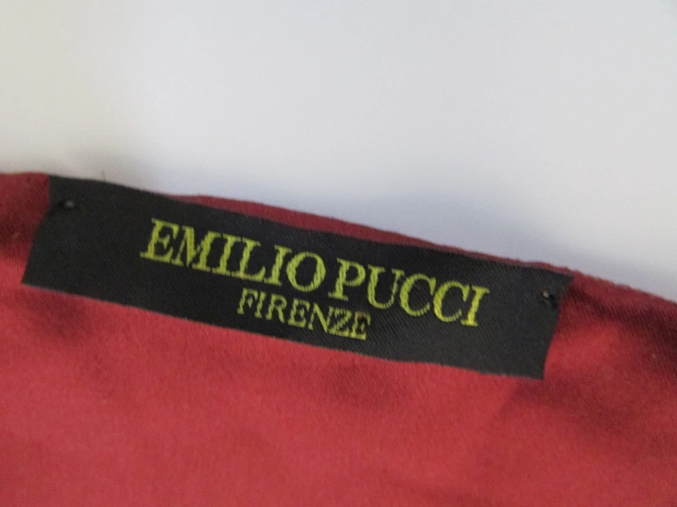 De Colección Emilio PUCCI Terciopelo Seda Mod Bufanda 58" Foto 4 de 4