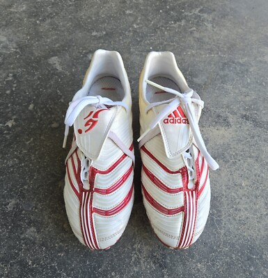 2007 Adidas Predator Absolute FG Size 5.5 White Red Soccer