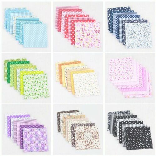 7 Stück Stoffpakete Patchwork Stoffe Stoffreste 100 % Baumwolle 25 x 25 cm - Bild 6 von 20