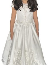 girls couture Holy Communion dress White 6 To 7