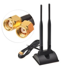 Dual Band 2.4G 5.0G 6dBi RP-SMA Antenna Omni Aerial For WiFi Extender