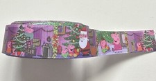 Peppa Pig Christmas Ribbon 1 Metre Brand New 