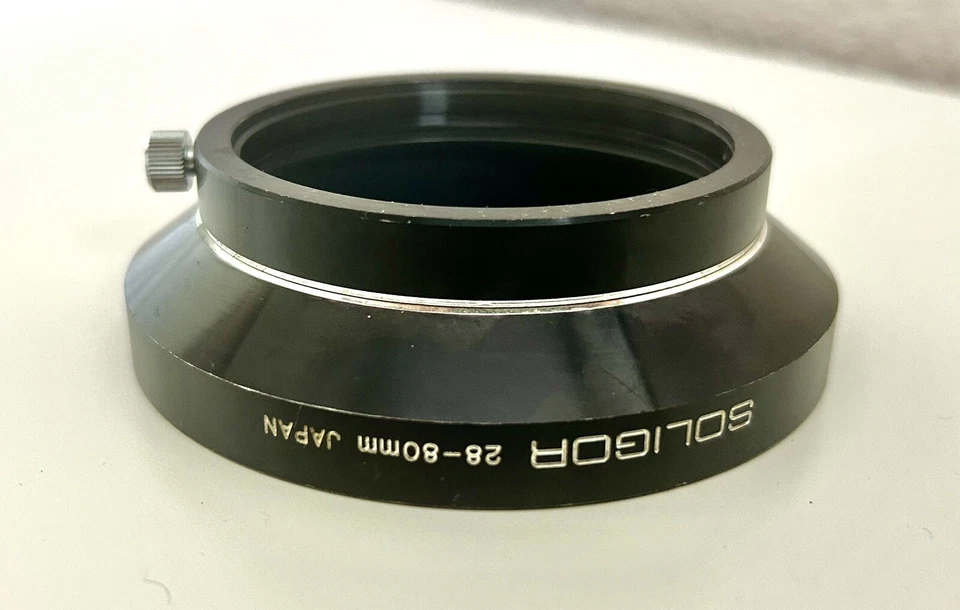 📷 SOLIGOR accesorio parasol gran angular 65 mm MF 28-80 mm Hecho en Japón Foto 3 de 4