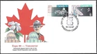 🍁Canada  #1079a Pair   " VANCOUVER EXPO 86"  Brand New  1986  Fleetwood Cover