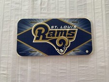 St. Louis Rams Throwback NFL Plastic License Plate Wincraft