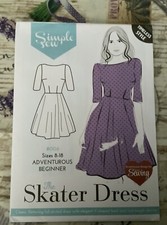FASHION PATTERN THE SKATER DRESS BY SIMPLE SEW UP TO LARGE SIZES
