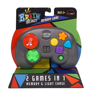 Brain Blast - Memory & Light Chase 2 Games In 1.Handheld Game For Kids Ages 3+