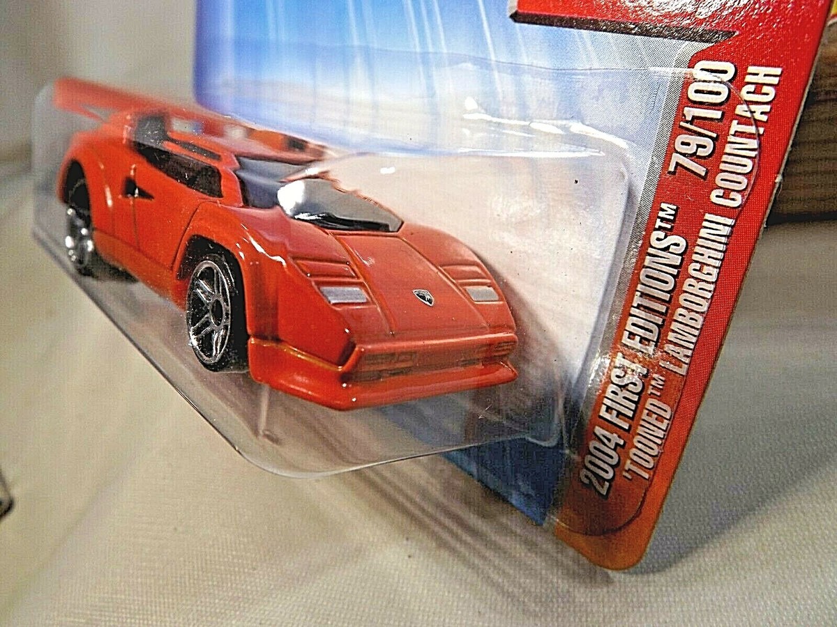 2004 Hot Wheels #79 First Editions TOONED LAMBORGHINI COUNTACH