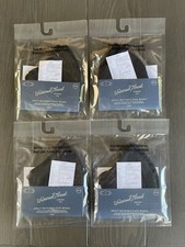 Reusable Face Mask Adult Unisex Black Cotton Lot Of 4 Packs Univeral Thread New