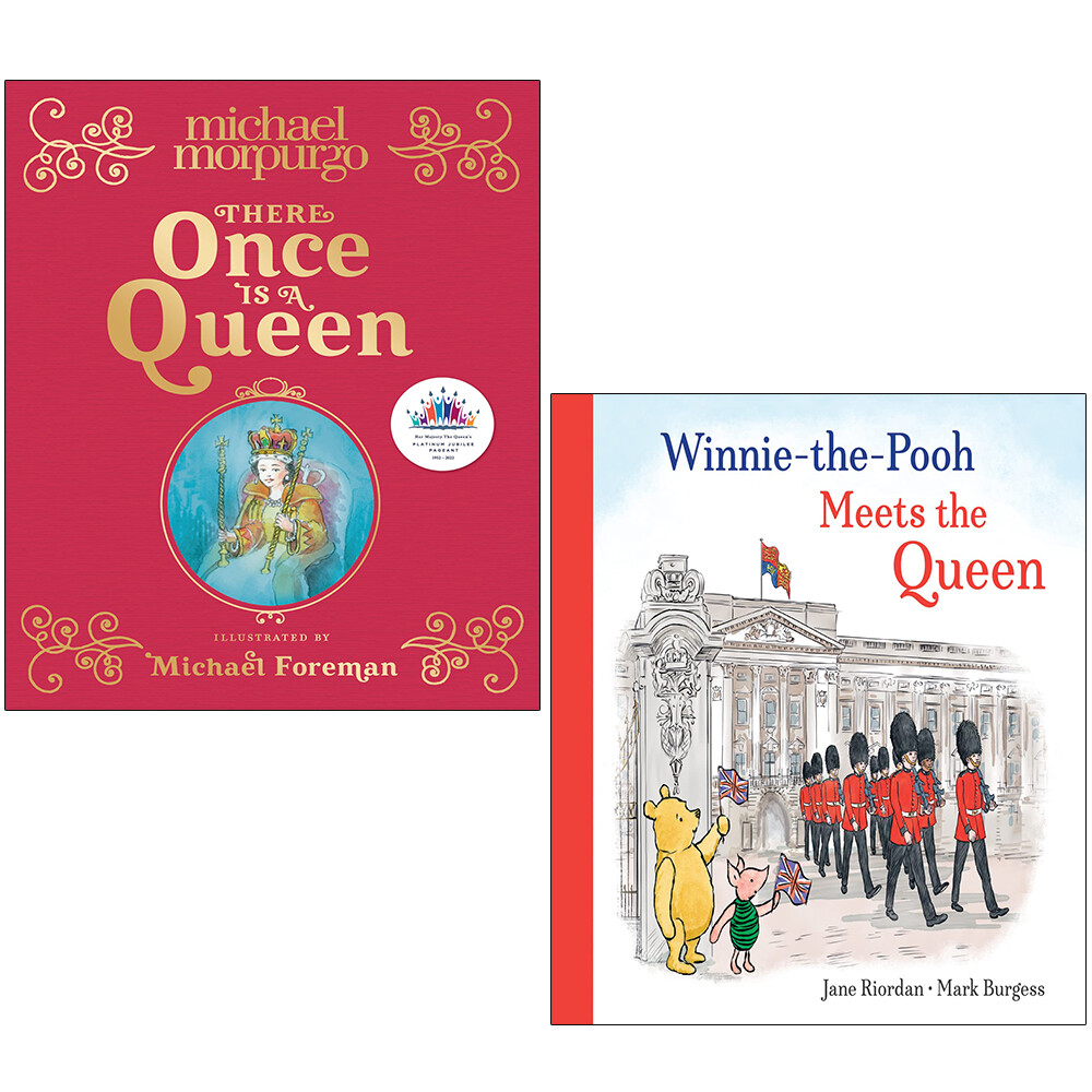 There Once is a Queen,Winnie the Pooh Meets Queen Jane Riordan 2 Books Set NEW