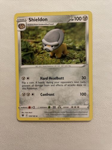 2022 Pokemon TCG Shieldon 109/189 Astral Radiance Uncommon - Picture 1 of 2