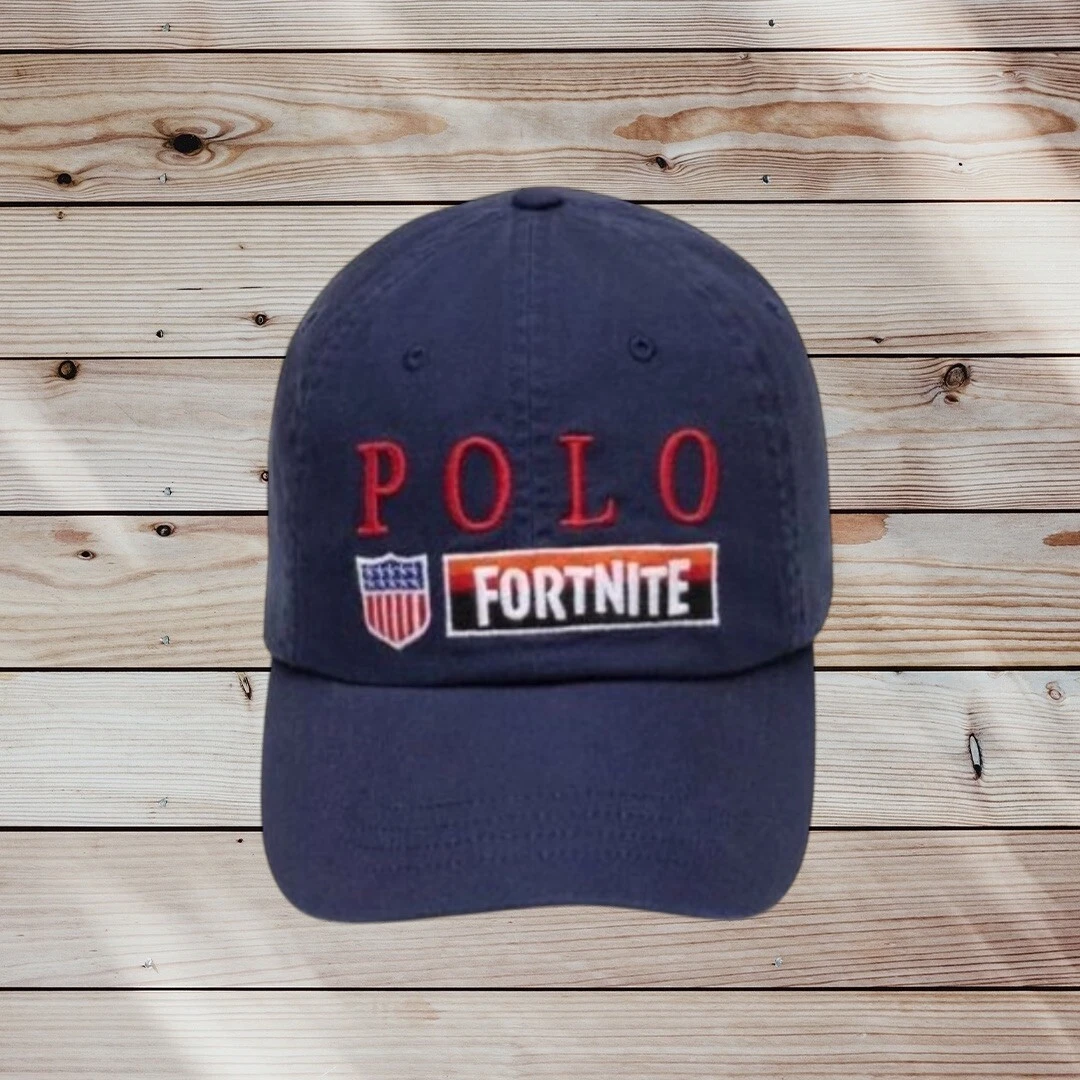 Polo Ralph Lauren Fortnite Stadium Hat Cap Rare Navy Blue Strapback One Size