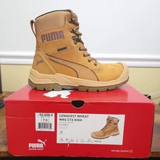 Puma Women's 630565 Conquest 7" Waterproof Composite Toe Metal Free Work Boots