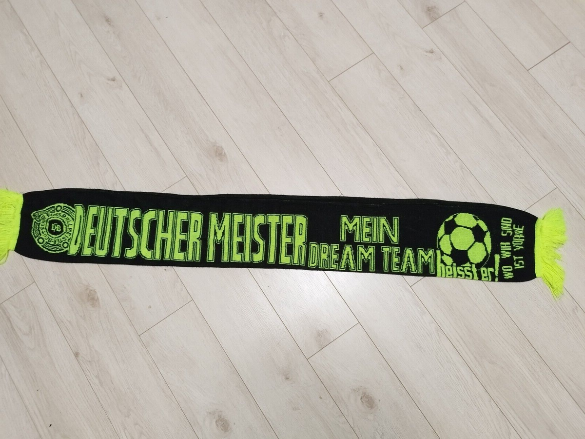 DORTMUND ドルトムント　ドイツ　サッカースカーフ Borussia Dortmund FAN football scarf Deutscher Meister dream