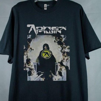Aphex Twin Band Graphic Black Short Sleeve Unisex Tshirt Reprint S-5XL KH13146