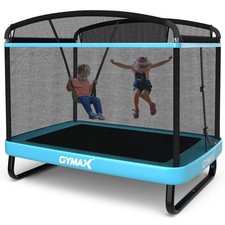 Costway 6FT Kids Recreational Trampoline W/Swing Safety Enclosure Indoor/Outdoor