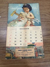 vintage standard oil calendar 1958 Original Red Crown Gasoline Calendar 1958