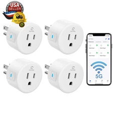 Smart Plug 5Ghz & 2.4Ghz, Smart Outlet Wifi Socket with APP Remote Control, Comp