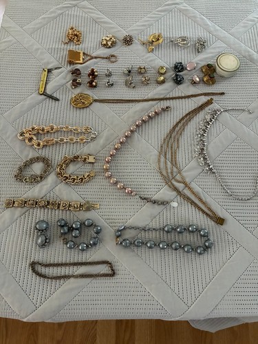 Antique Costume Jewelry Collection.
