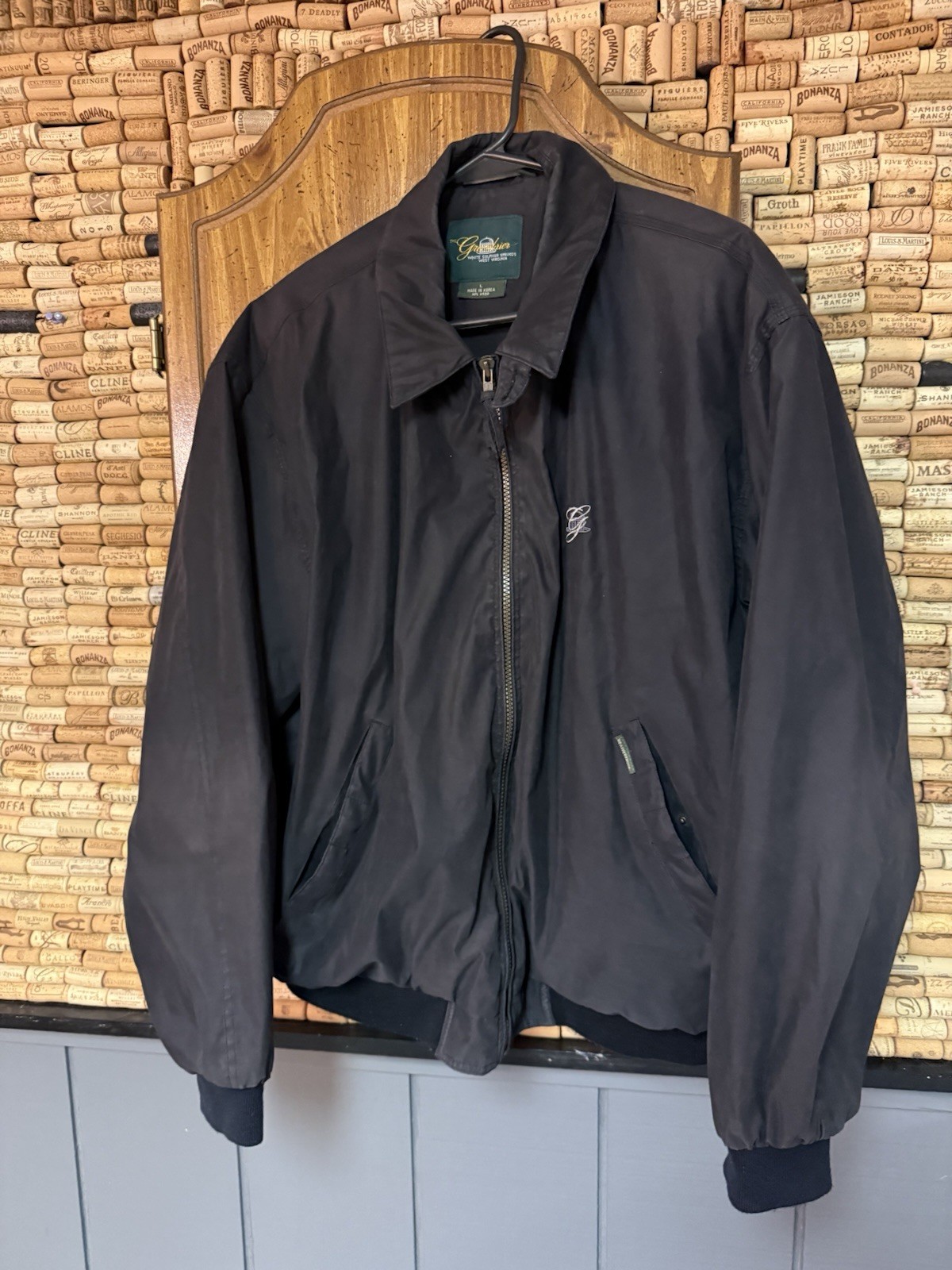 Vintage The Greenbrier Resort Weatherproof Grey Full Zip Jacket Coat XL