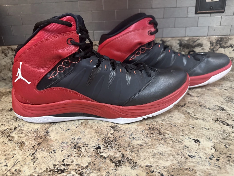Nike Jordan Prime Fly 599582 008 Negro Gimnasio Rojo Tenis de Baloncesto Zapato Talla 14 Foto 3 de 4