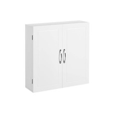 Bathroom Wall Cabinet Medicine Cabinet Storage Organiser Cupboard, with 2 Doors